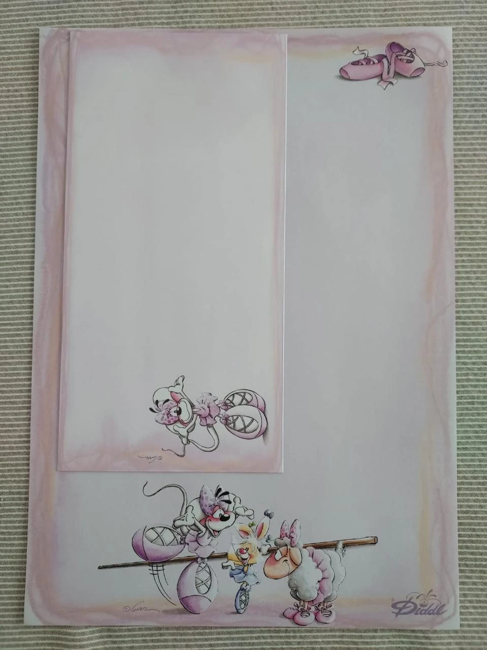 ** Diddl briefpapier + envelop nr 109 **